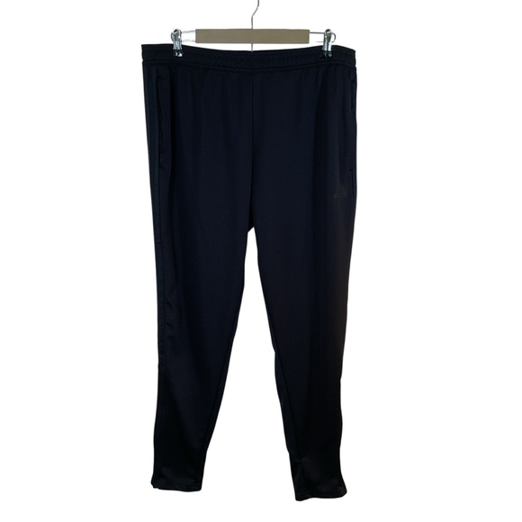 Adidas Men’s Black Athletic Pants With Zip Pockets And Zipper Legs. Size XL - Picture 1 of 6